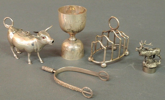 Group of five sterling and