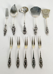 GROUP OF FIVE STERLING SILVER