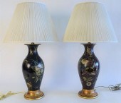 GROUP OF FIVE TABLE LAMPS, TO