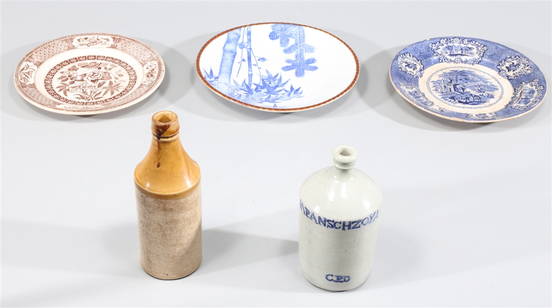 Group of five various antique, late