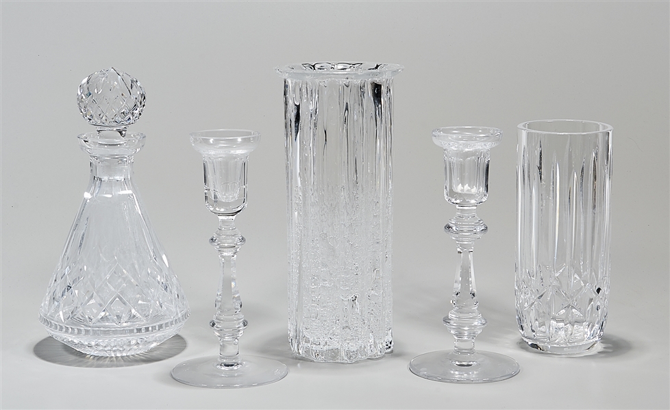 Group of five various crystal