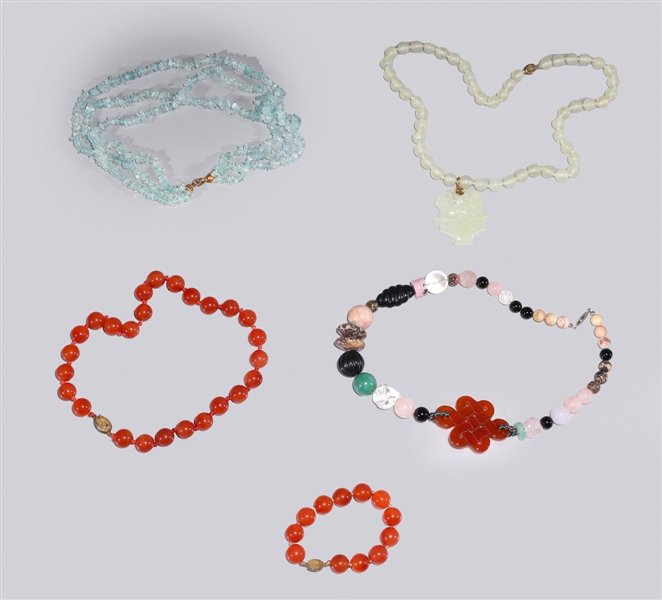 Group of five various jewelry