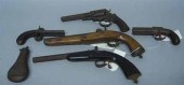 Group of five various pistols