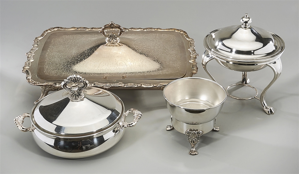 Group of five various silver