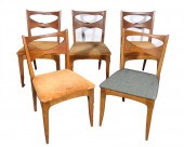 Group of five vintage, mid cen