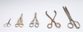 Group of five vintage shears a