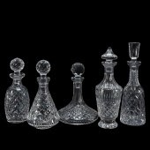 GROUP OF FIVE WATERFORD CRYSTA