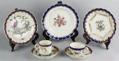 GROUP OF FIVE WORCESTER GILT A