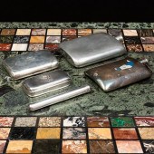 GROUP OF FLASKS AND SMOKING AC