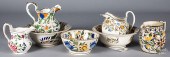 GROUP OF FLORAL PEARLWARE, EAR
