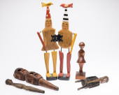 GROUP OF FOLK ART CARVED WOOD