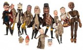 GROUP OF FOLK ART PUNCH AND JU