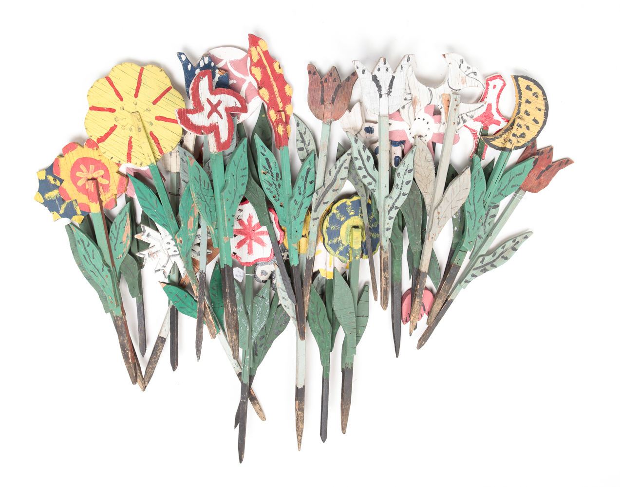 GROUP OF FOLK ART WOOD YARD