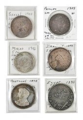 GROUP OF FOREIGN CROWNS AND HA