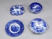 Group of four 19th century flo