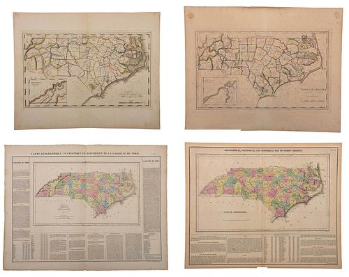 GROUP OF FOUR 19TH CENTURY NORTH