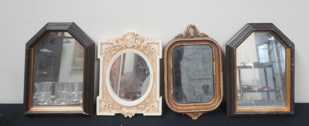 GROUP OF FOUR ACCENT MIRRORS