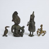 Group of Four African Bronze S