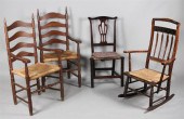 GROUP OF FOUR AMERICAN CHAIRS