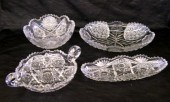 Group of Four American Cut Gla