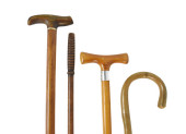 GROUP OF FOUR ANTIQUE CANES/WA