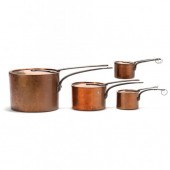 GROUP OF FOUR ANTIQUE COPPER C