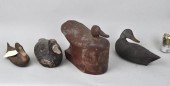 GROUP OF FOUR ANTIQUE FOLK ART