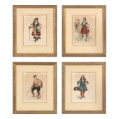GROUP OF FOUR ANTIQUE FRAMED C