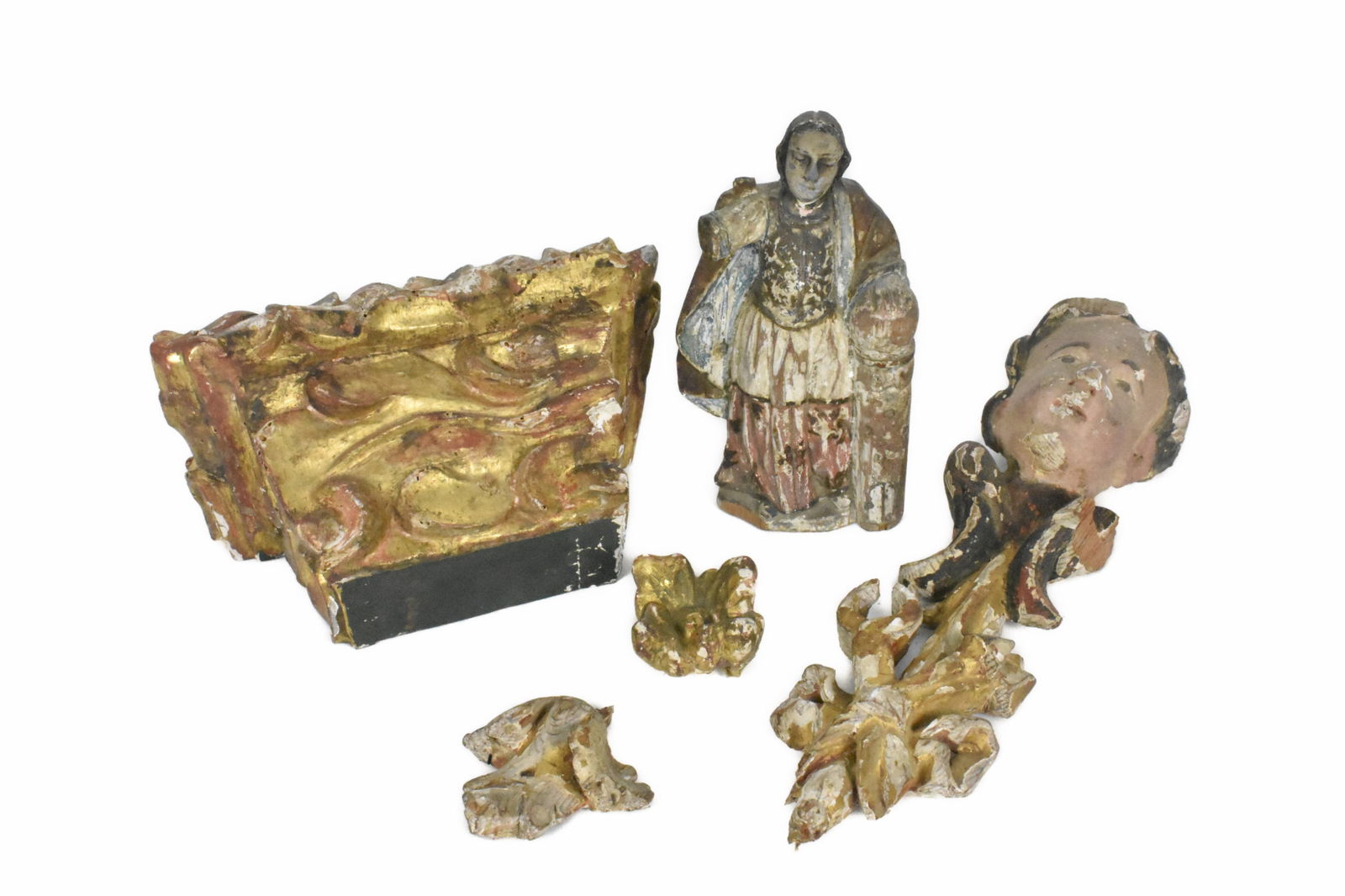 GROUP OF FOUR ANTIQUE SPANISH