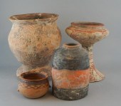 GROUP OF FOUR ASIAN PAINTED EA