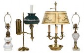 GROUP OF FOUR ASSORTED TABLE L