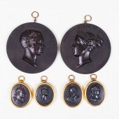 GROUP OF FOUR BASALT PORTRAIT