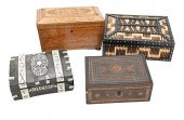 GROUP OF FOUR BOXES, TO INCLUD