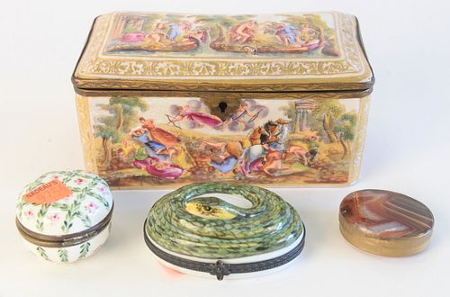 GROUP OF FOUR BOXES TO INCLUDE,