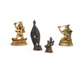 GROUP OF FOUR BRONZE DEITIES
Q