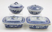 GROUP OF FOUR CANTON SOAP DISH