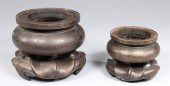 Group of four Chinese bronze c