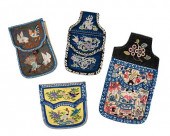 GROUP OF FOUR CHINESE EMBROIDE
