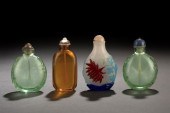 Group of Four Chinese Glass Sn