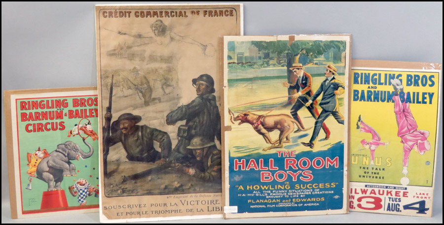 GROUP OF FOUR CIRCUS MOVIE & WWI
