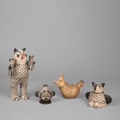 GROUP OF FOUR COCHITI CERAMIC
