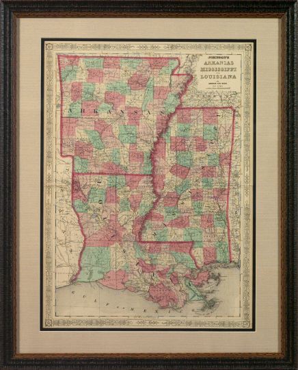 Group of Four Double-Page Maps of
