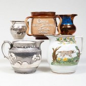 GROUP OF FOUR ENGLISH PITCHERS
