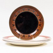 GROUP OF FOUR ENGLISH PLATES W