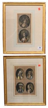 GROUP OF FOUR FRAMED ENGRAVING