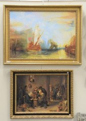 GROUP OF FOUR FRAMED PAINTINGS