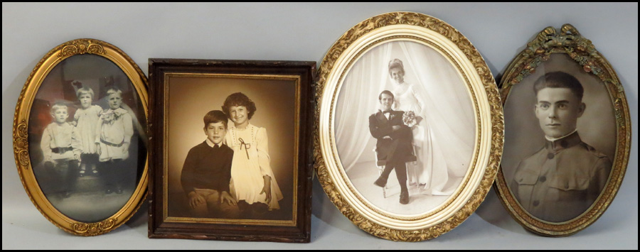 GROUP OF FOUR FRAMED PORTRAIT