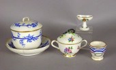Group of four French porcelain