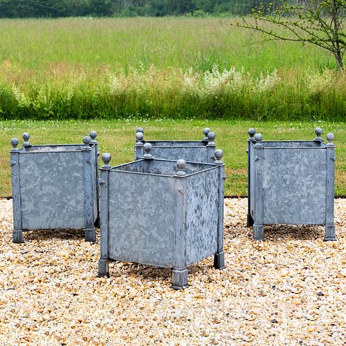 GROUP OF FOUR FRENCH ZINC