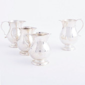 GROUP OF FOUR GEORGE II SILVER
